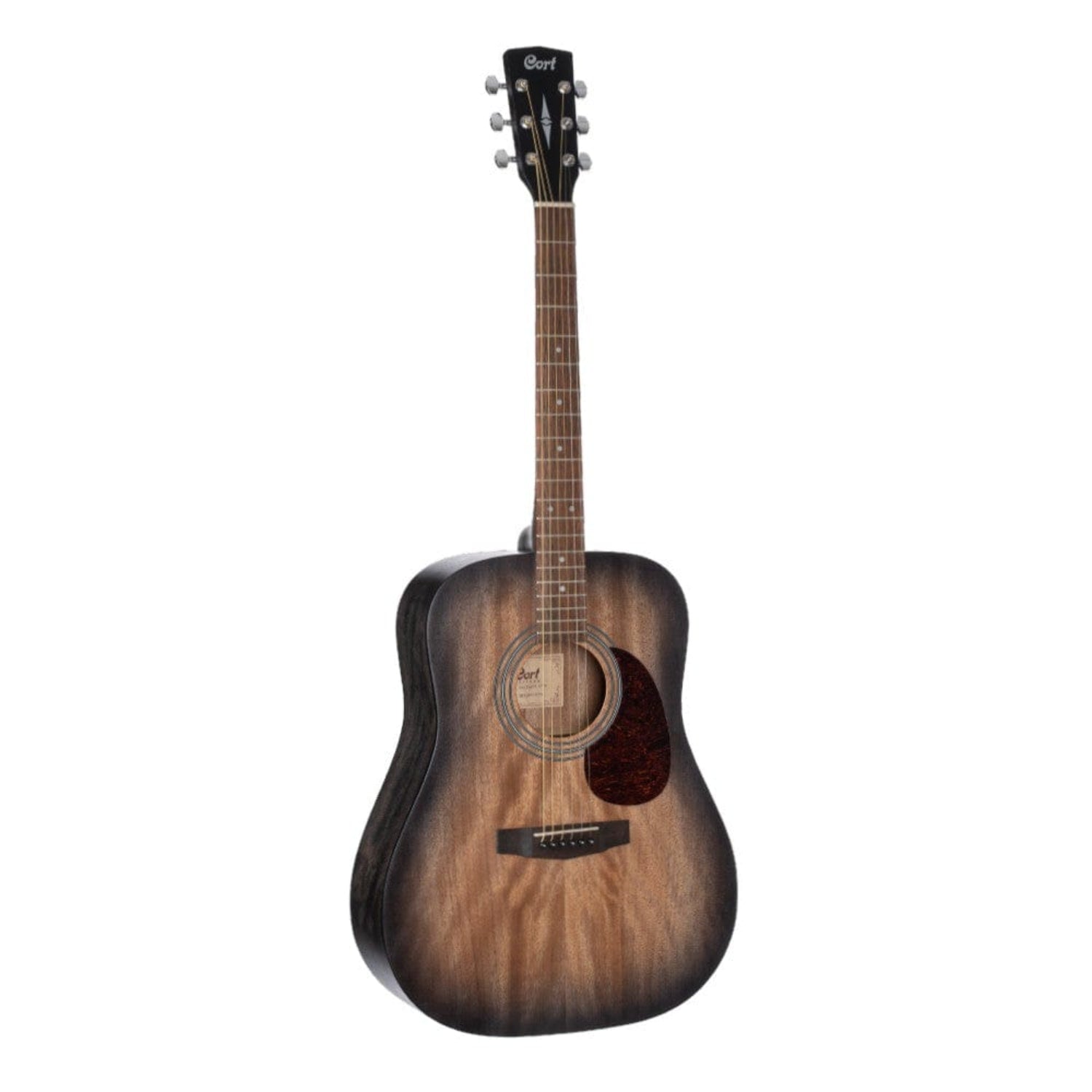cort acoustic guitars open pore trans black burst cort earth60m 6 string acoustic guitar - open pore trans black burst
