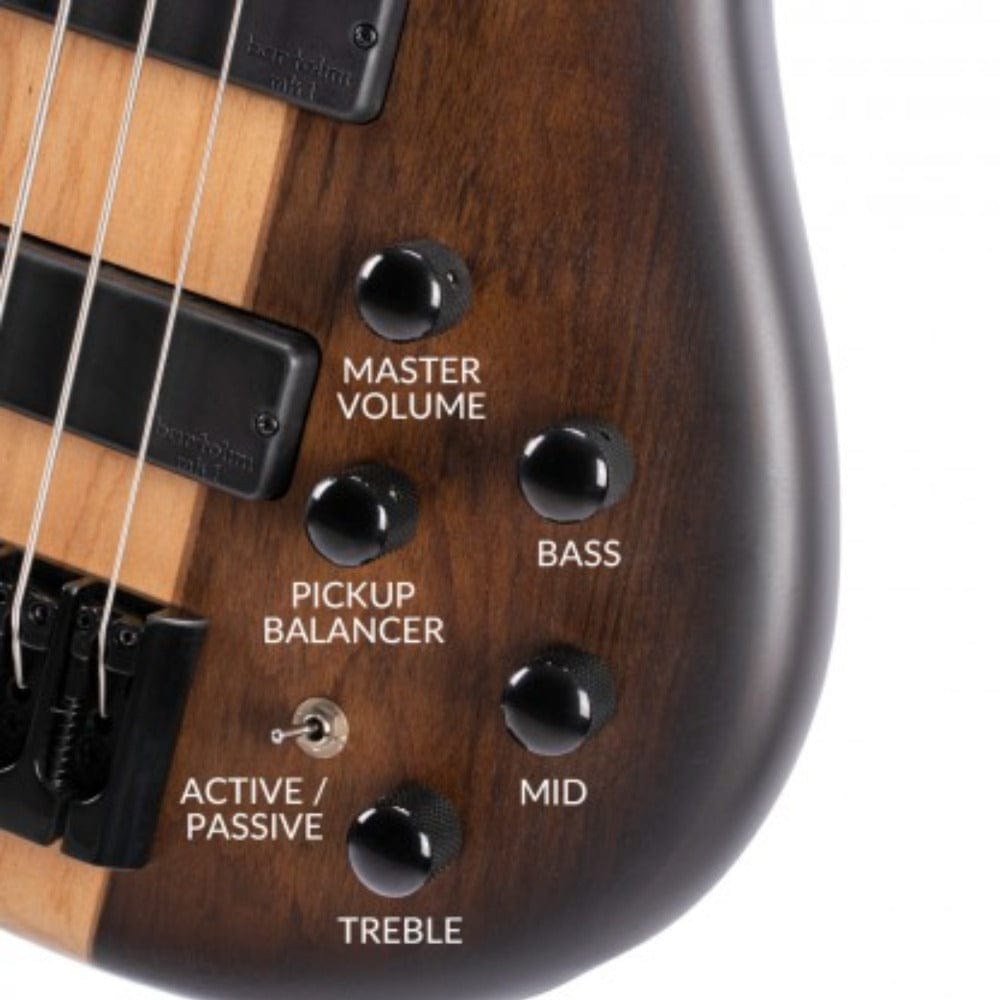 cort bass guitars antique brown burst cort c4 plus ovmh artisan series 4 string electric bass guitar