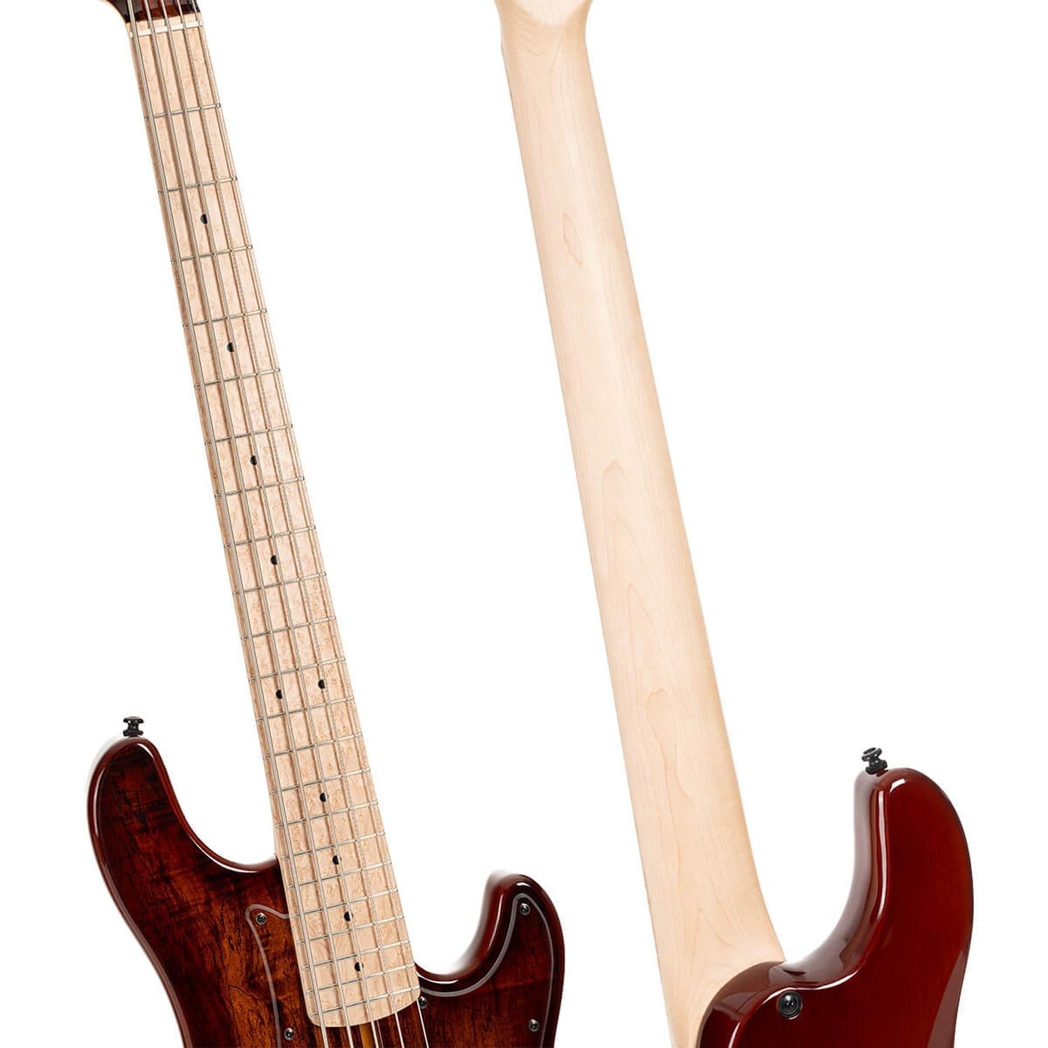 Cort Bass Guitars Antique Brown Burst Cort GB-Fusion 5 5 String Bass Guitar with Gig Bag