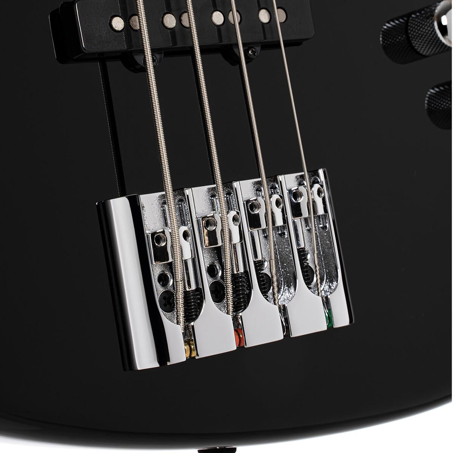 Cort Bass Guitars Black Cort NJS 5 String Bass Guitar with Case