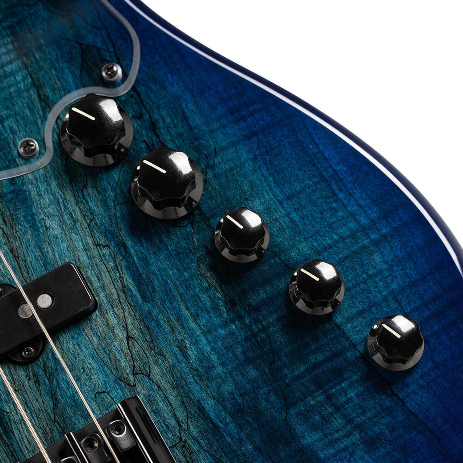 Cort Bass Guitars Blue Burst Cort GB-Fusion 4 4 String Bass Guitar with Gig Bag