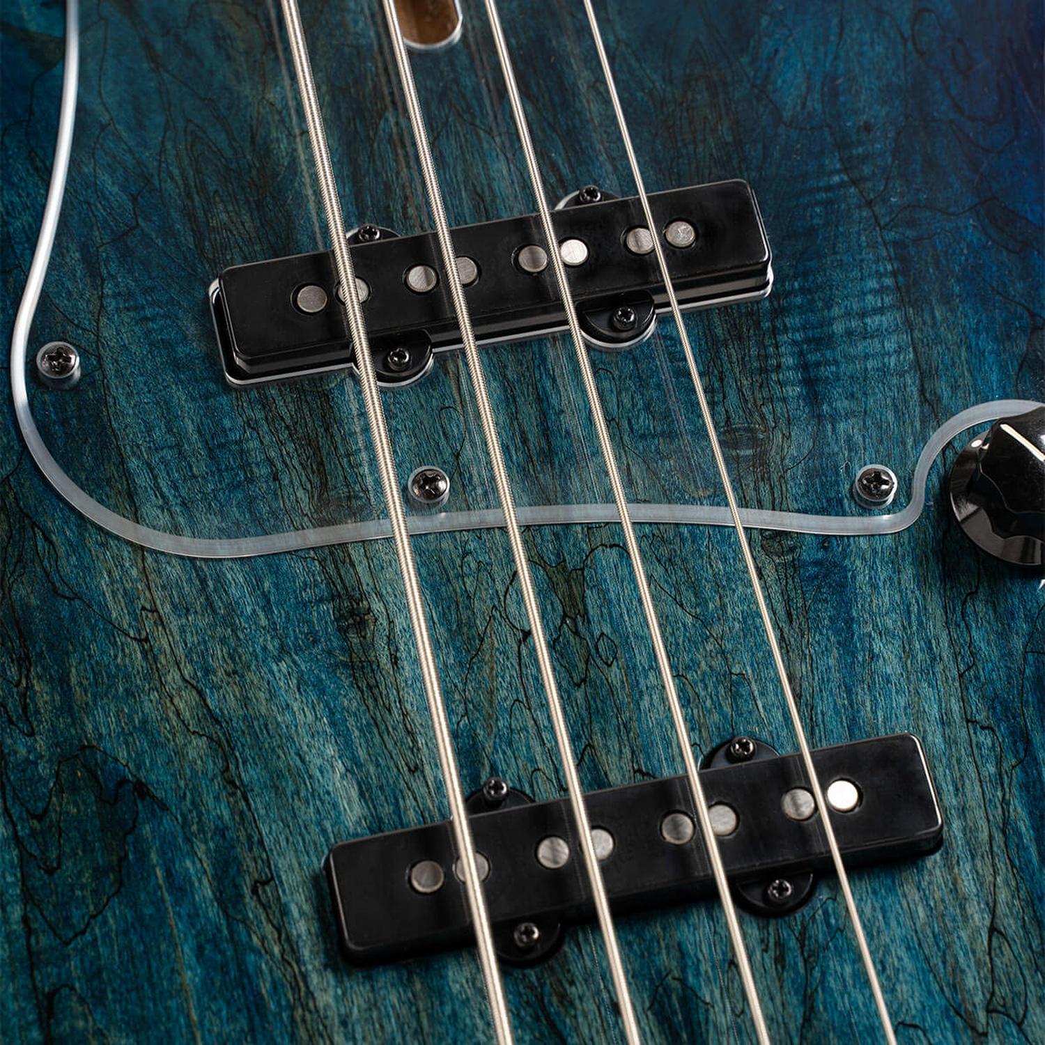 Cort Bass Guitars Blue Burst Cort GB-Fusion 4 4 String Bass Guitar with Gig Bag