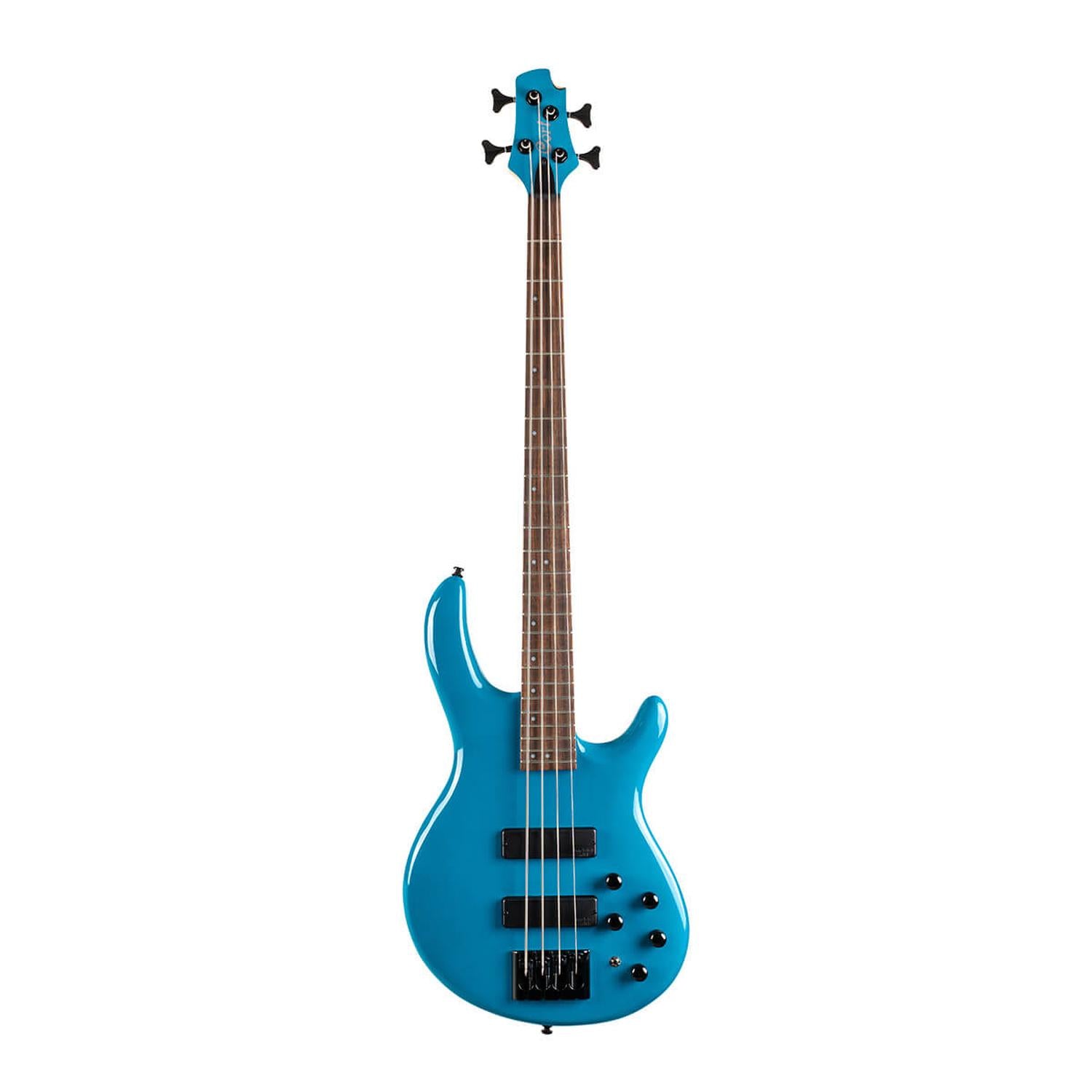 Cort Bass Guitars Candy Blue Cort C4 Deluxe 4 String Bass Guitar
