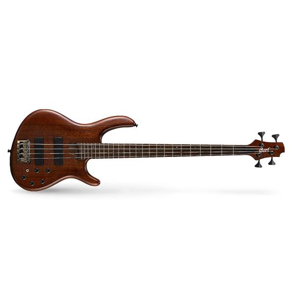 cort bass guitars cort b4 plus mh-opm 4 string bass guitar - open pore mahogany