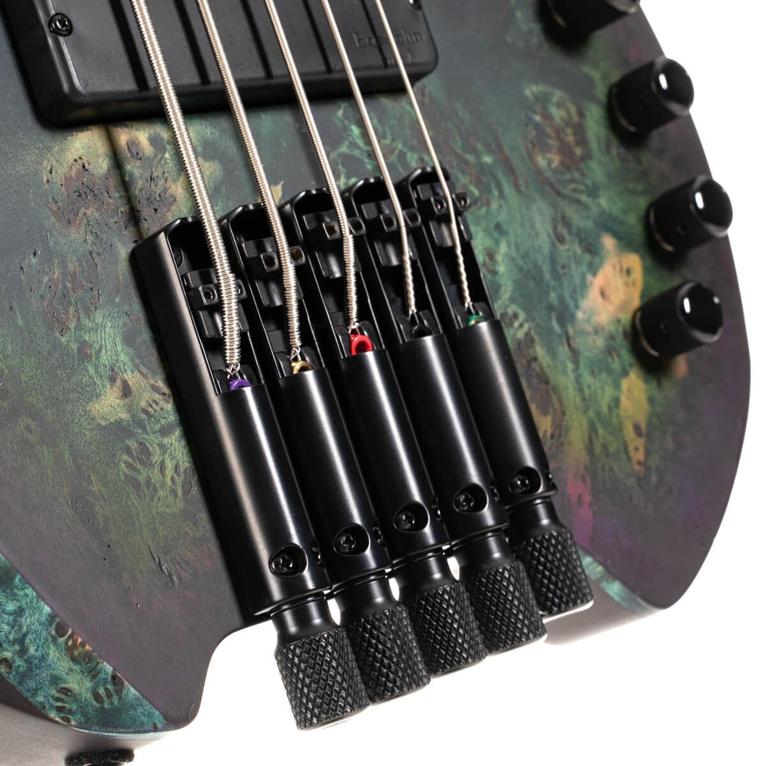 Cort Bass Guitars Cort Space5 5 String Bass Guitar with Bag #color_star-dust-green