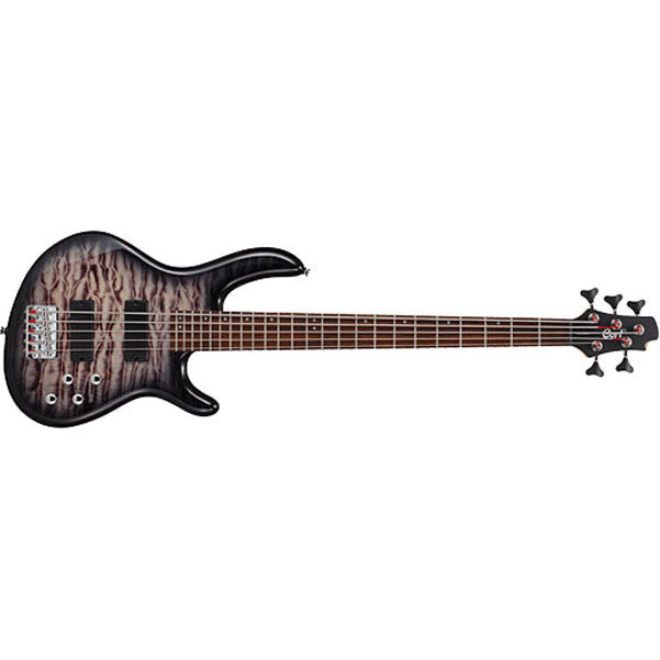 cort bass guitars faded grey burst cort action v-dlx 5-strings bass guitar