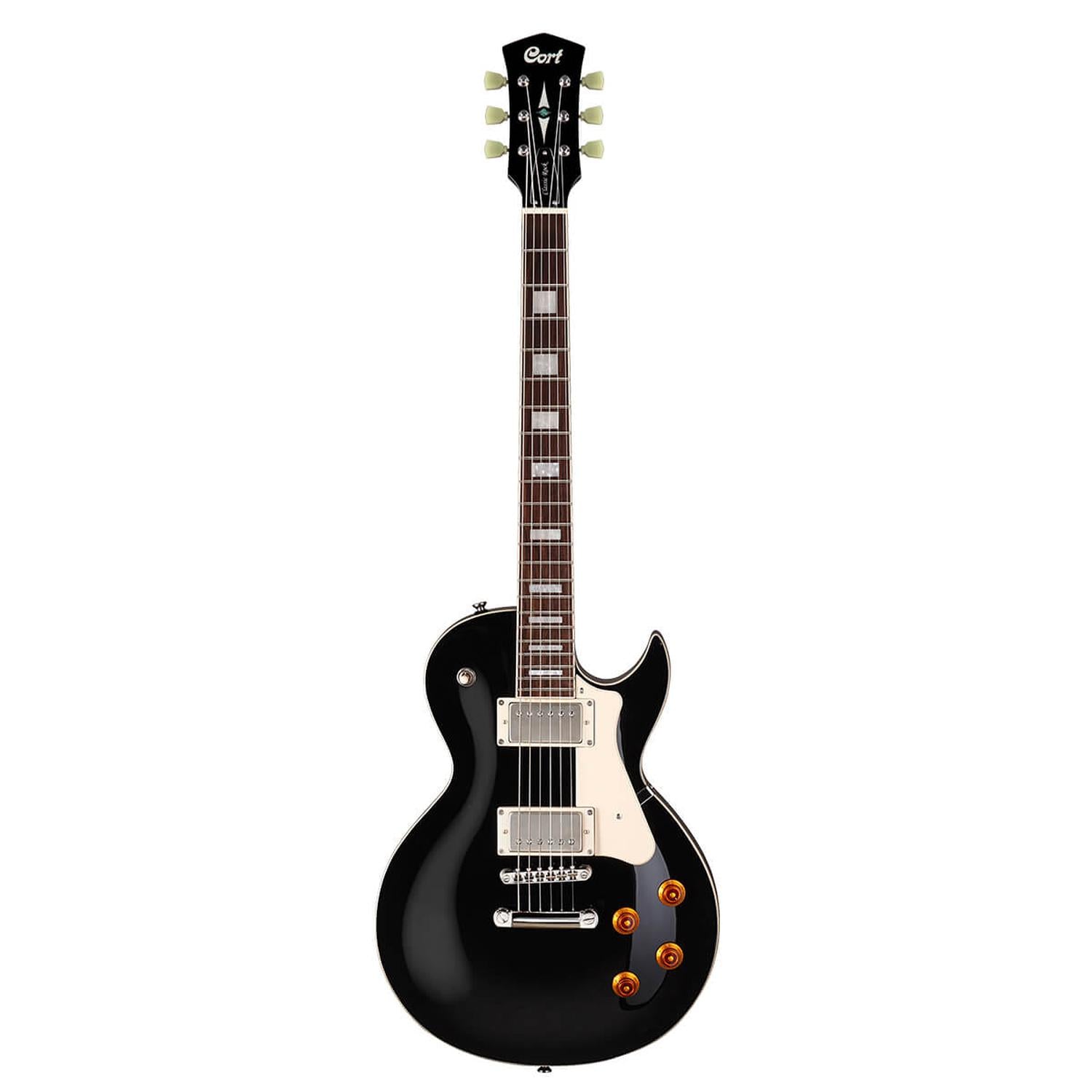 Cort Electric Guitars Black Cort CR200 Les Paul Style Electric Guitar #title_black