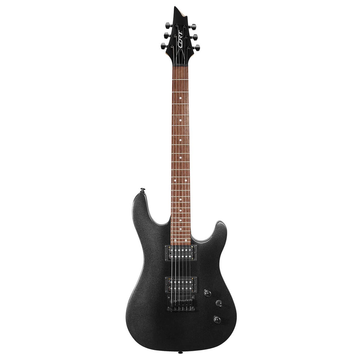 Cort Electric Guitars Black Metallic / Single Cort KX100 HT 6 String Electric Guitar #color_black-metallic,type_bundle