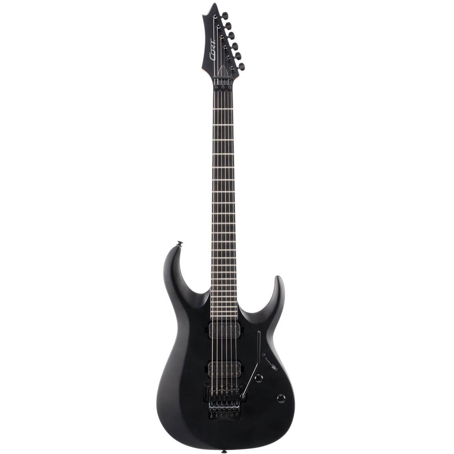 Cort Electric Guitars Black Satin Cort X500 Menace 6 String Electric Guitar - Black Satin #color_black-satin