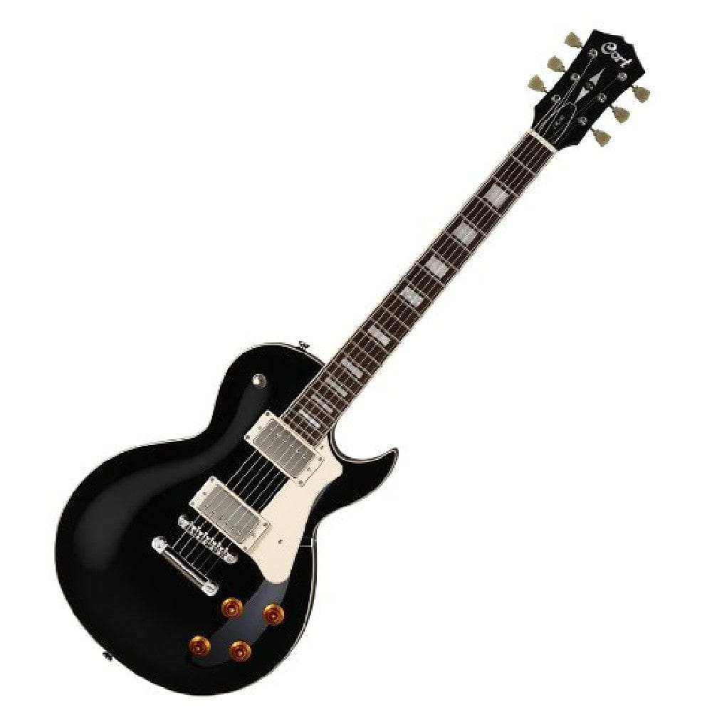 Cort Electric Guitars Bundles Cort CR200 Les Paul Style Electric Guitar with Gigbag, Strap, Pick, Cable, Cloth and Tuner, Ebook #title_black