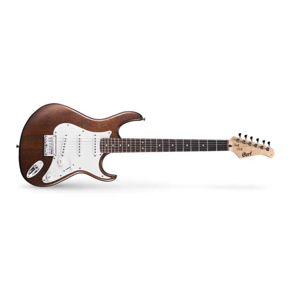 cort electric guitars bundles cort g100 electric guitar bundle with gigbag, cloth, picks, strap & ebook #color_open-pore-black-cherry