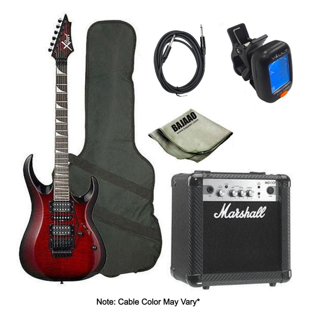 cort electric guitars bundles cort x series x-11 electric deluxe guitar bundle