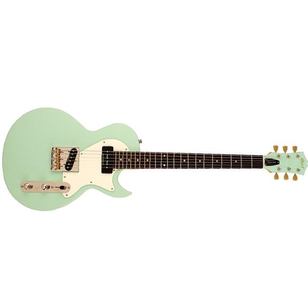 cort electric guitars cort cr-ltd16 electric guitar - matt light green
