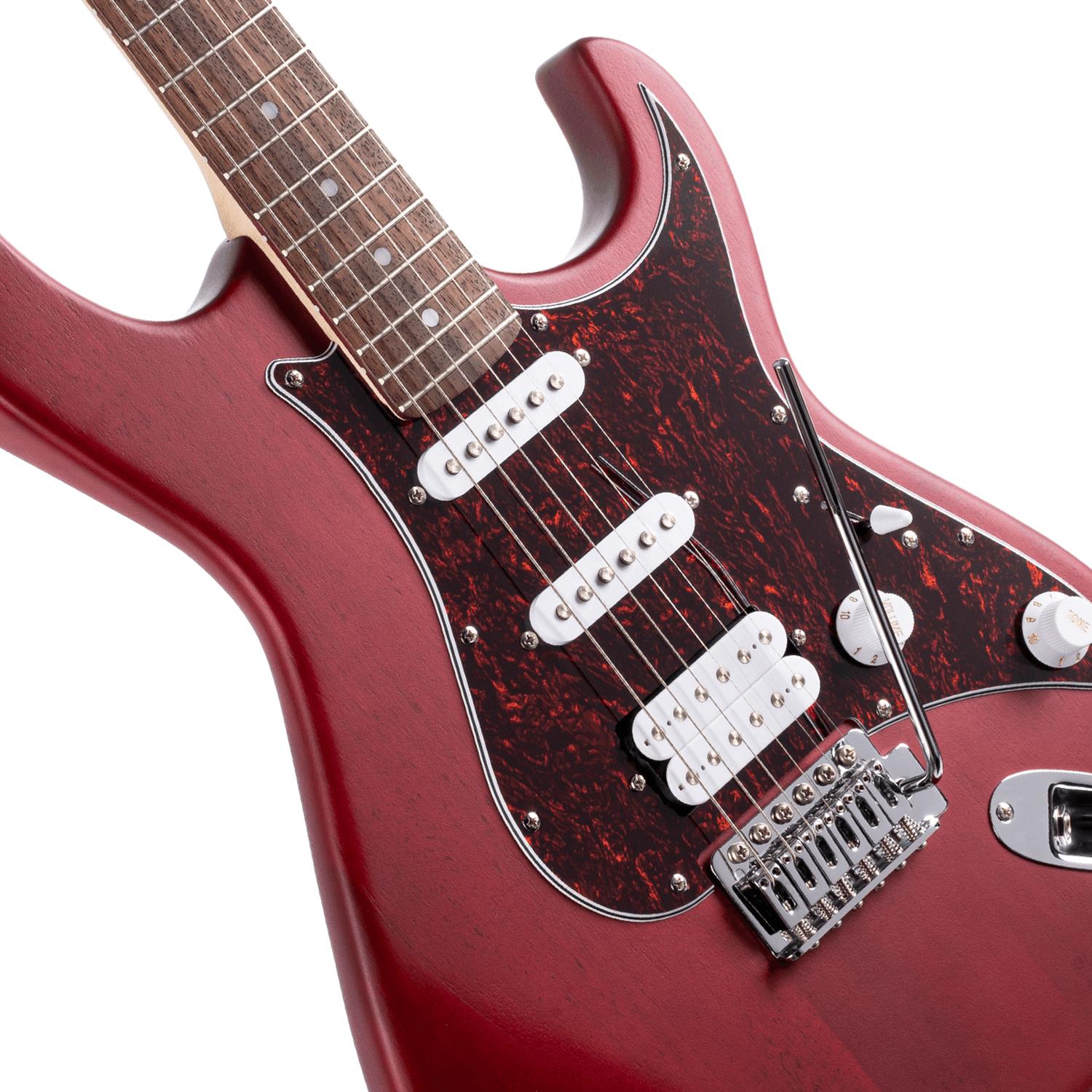 Cort Electric Guitars Cort G Series G110 6 String Electric Guitar #color_open-pore-black-cherry