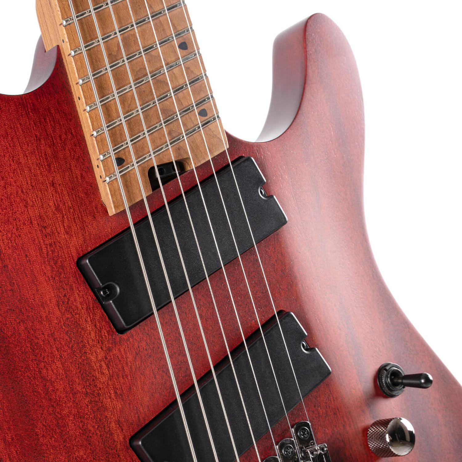Cort Electric Guitars Cort KX Series KX307 Multi Scale 7 String Electric Guitar #color_open-pore-mahogany