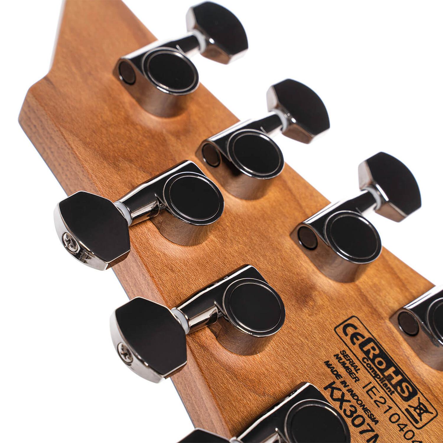 Cort Electric Guitars Cort KX Series KX307 Multi Scale 7 String Electric Guitar #color_open-pore-mahogany
