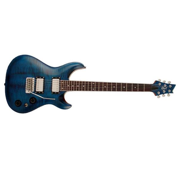 cort electric guitars cort m-ltd 16 - abl electric guitar - aqua blue