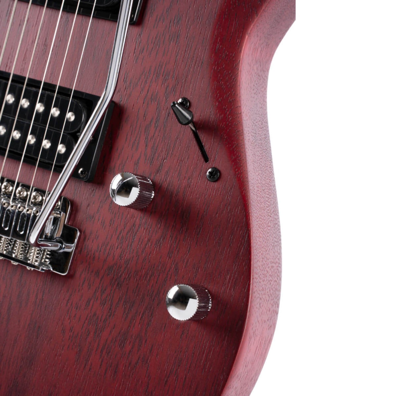 Cort Electric Guitars Cort X100 6-String Electric Guitar#color_open-pore-black-cherry,type_single