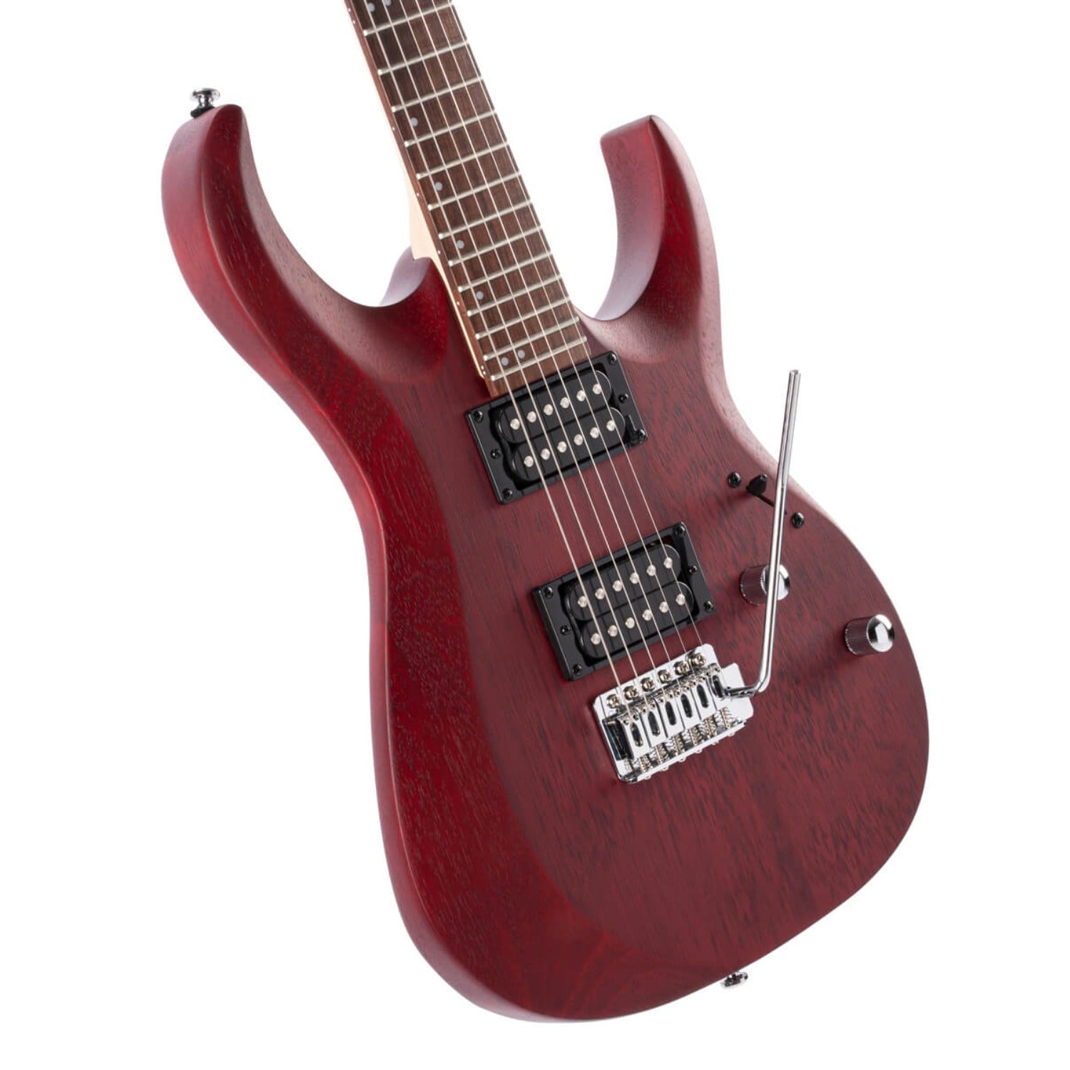 Cort Electric Guitars Cort X100 6-String Electric Guitar#color_open-pore-black-cherry,type_single