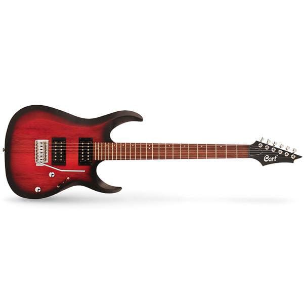 cort electric guitars cort x100 6-string electric guitar with dust cover, strap, picks, cloth, cable & ebook
