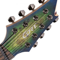 Cort Electric Guitars Mariana Blue Burst Cort KX508 Multi Scale II 8 String Electric Guitar