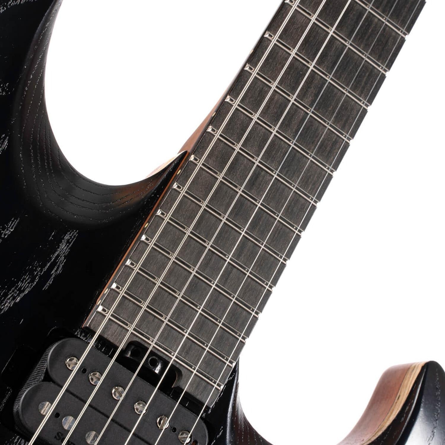 Cort Electric Guitars Open Pore Black Cort KX Series KX700 Evertune 6 String Electric Guitar