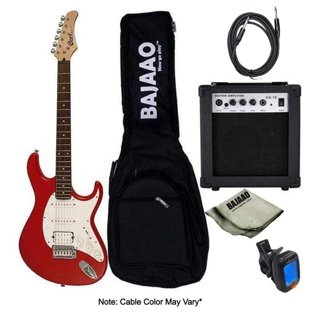 cort electric guitars red satin cort g110 satin g standard electric guitar bundle