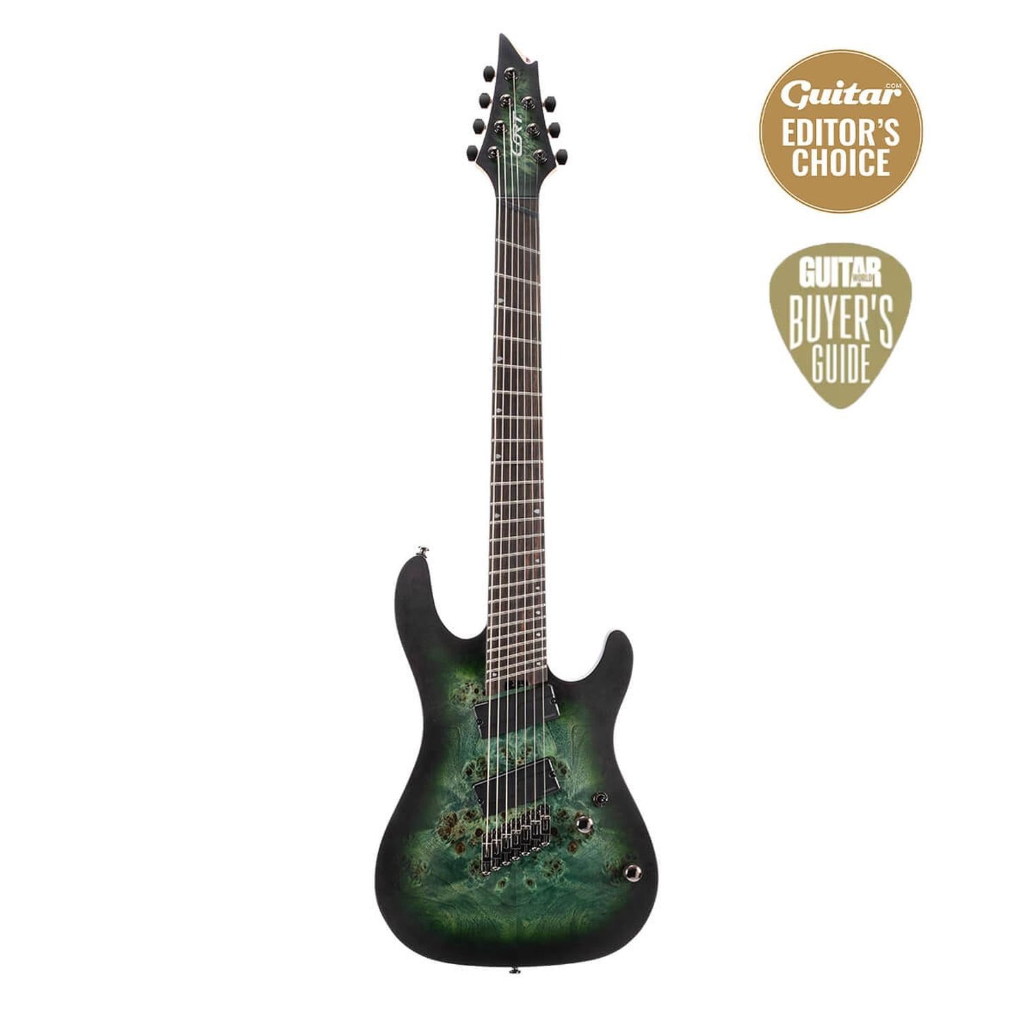 Cort Electric Guitars Star Dust Green Cort KX507MS Multi Scale 7 String Electric Guitar