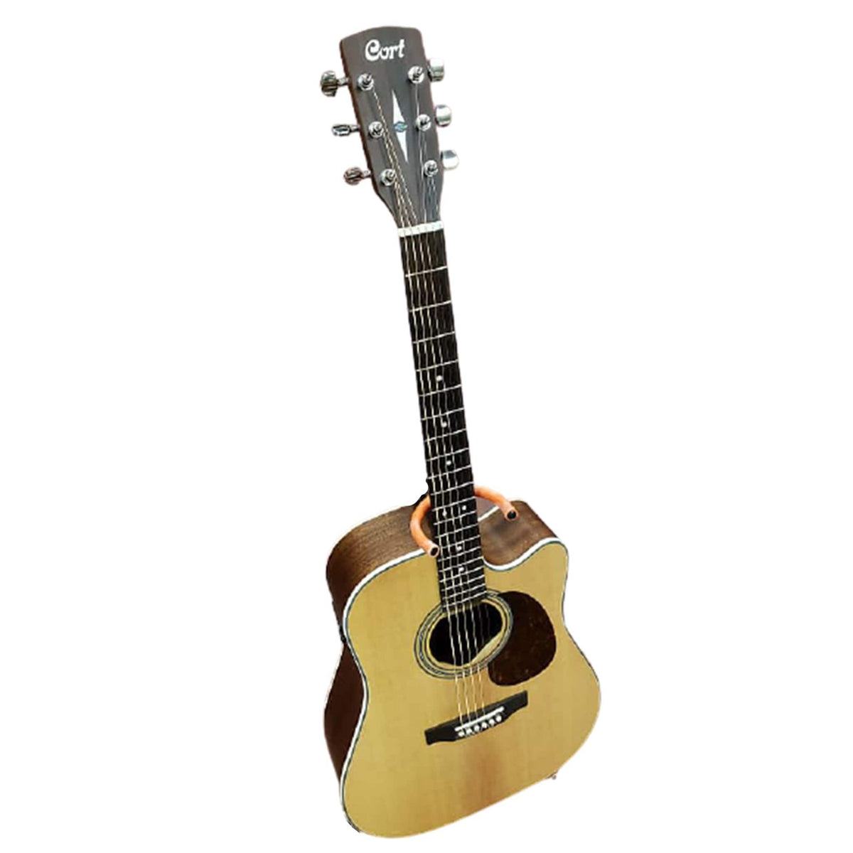 Cort Electro Acoustic Guitar Bundles Cort MR500E Dreadnought Cutaway Electro Acoustic Guitar with Gigbag, Strap, Polishing Cloth, Pick and Ebook #color_open-pore