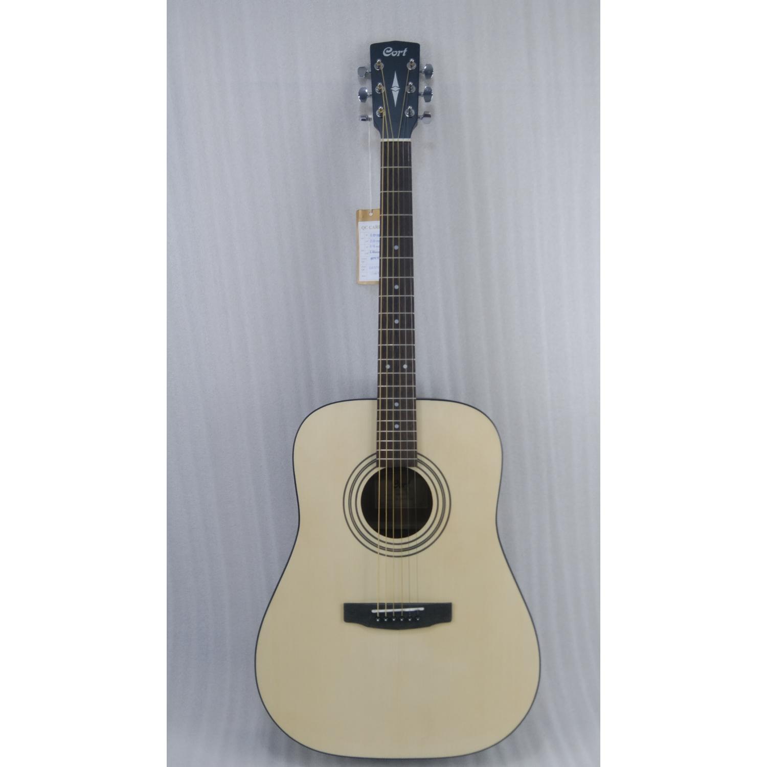 Cort Electro Acoustic Guitars 202501075360 Cort AD810E Dreadnought Electro Acoustic Guitar - Open Pore Natural - Open Box #barcode_202501075371
