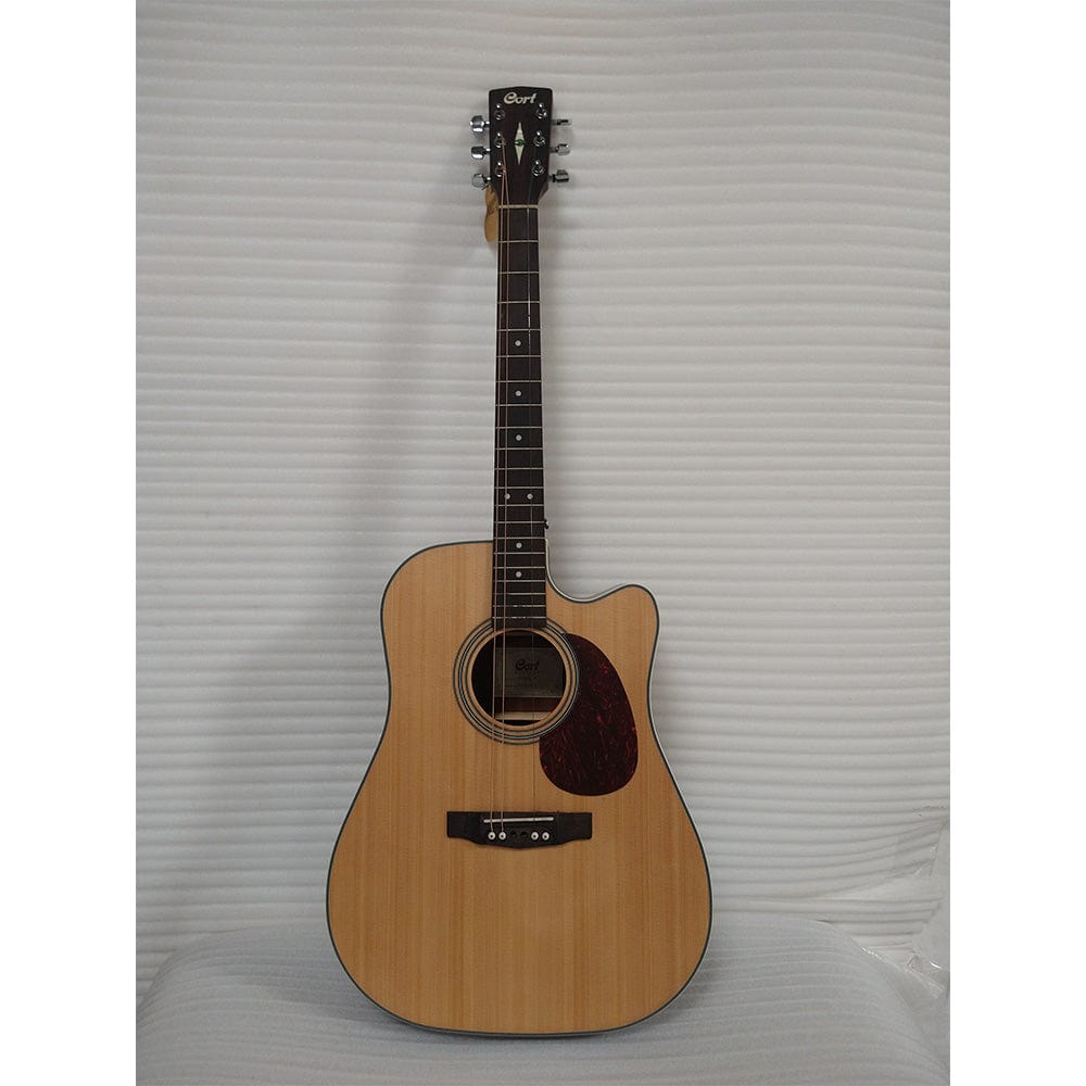 cort electro acoustic guitars 350604 cort mr500e dreadnought cutaway electro acoustic guitar - open box b stock #barcode_202301970714