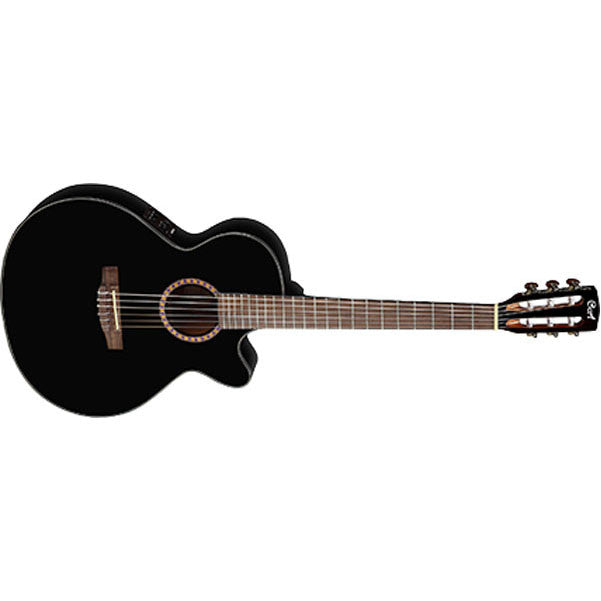 cort electro acoustic guitars black cort cec7 classic series acoustic guitar w/fishman preamp