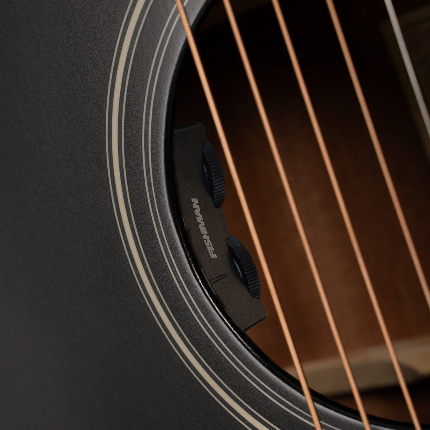 Cort Electro Acoustic Guitars Black Satin Cort L100OCF-CED 6 String Semi Electro Acoustic Guitar