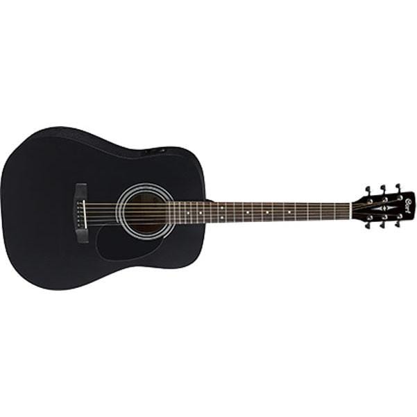 cort electro acoustic guitars cort ad810e dreadnought electro acoustic guitar - black - open box