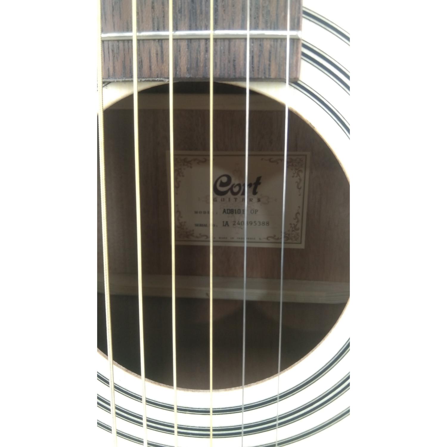 Cort Electro Acoustic Guitars Cort AD810E Dreadnought Electro Acoustic Guitar - Open Pore Natural - Open Box #barcode_202501075371