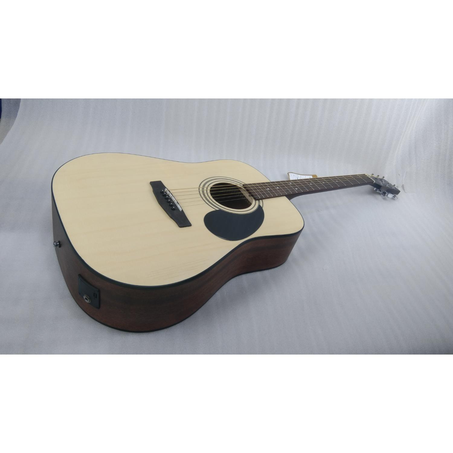 Cort Electro Acoustic Guitars Cort AD810E Dreadnought Electro Acoustic Guitar - Open Pore Natural - Open Box #barcode_202501075371