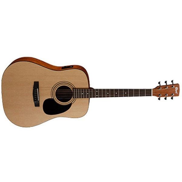 cort electro acoustic guitars cort ad810e dreadnought electro acoustic guitar - open pore natural - open box
