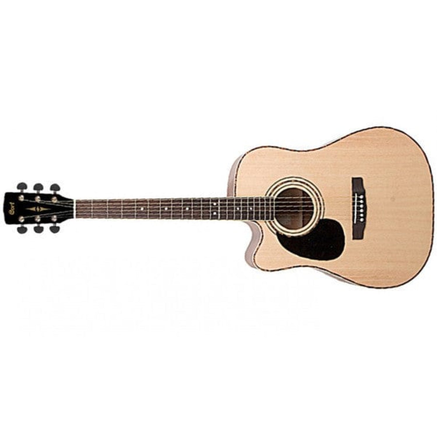 cort electro acoustic guitars cort ad880ce left handed electro-acoustic guitar - natural satin