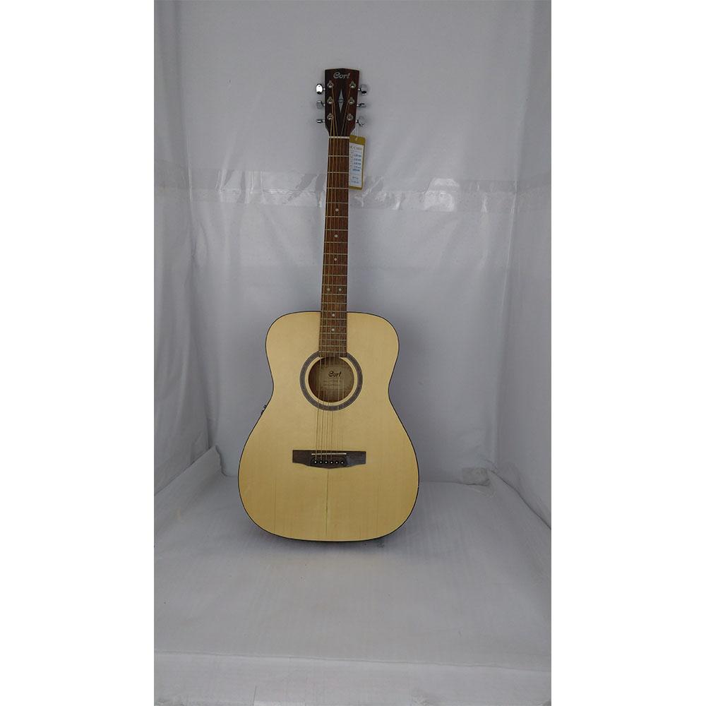 cort electro acoustic guitars cort af 550 solid top 6 string grand concert electro acoustic guitar - open pore - open box b stock