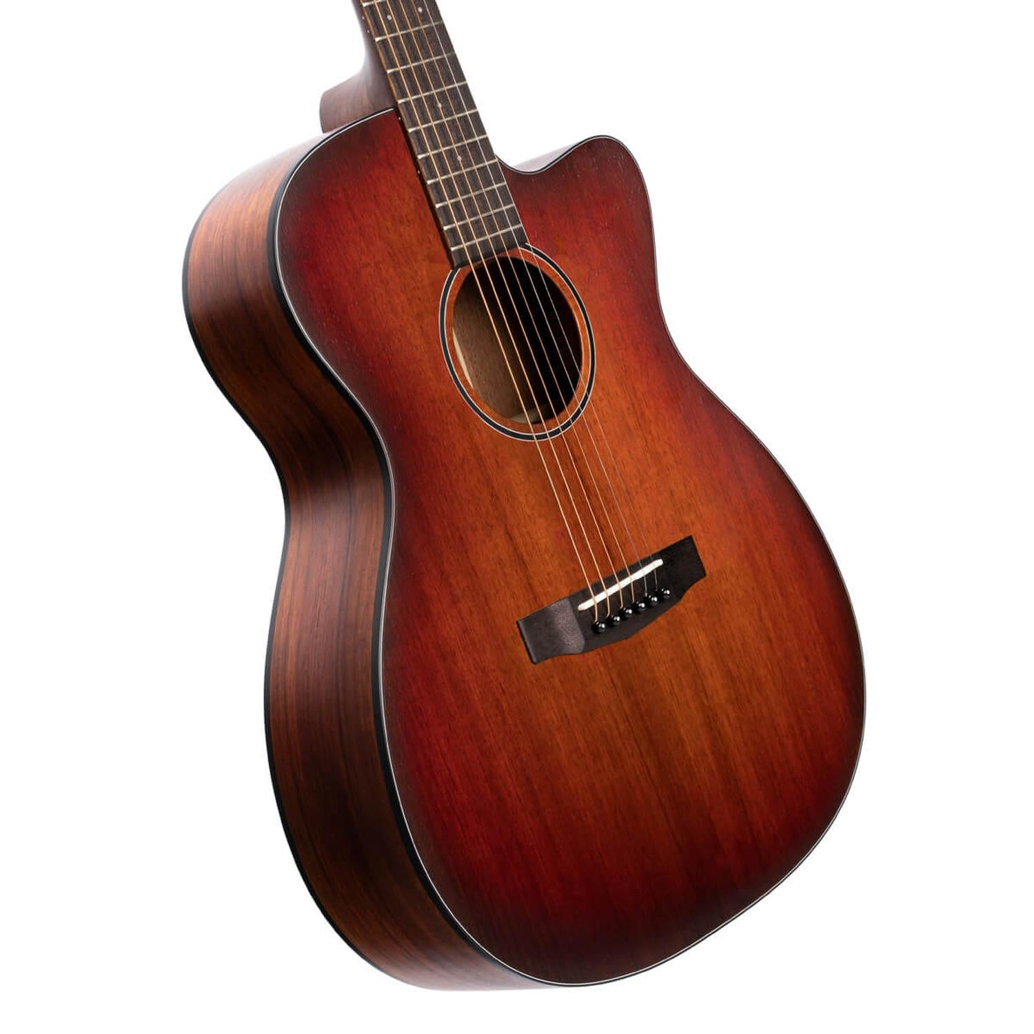 Cort Electro Acoustic Guitars Cort Core OC Blackwood 6-Strings Electro Acoustic Guitar With Bag- Open Pore Light Burst