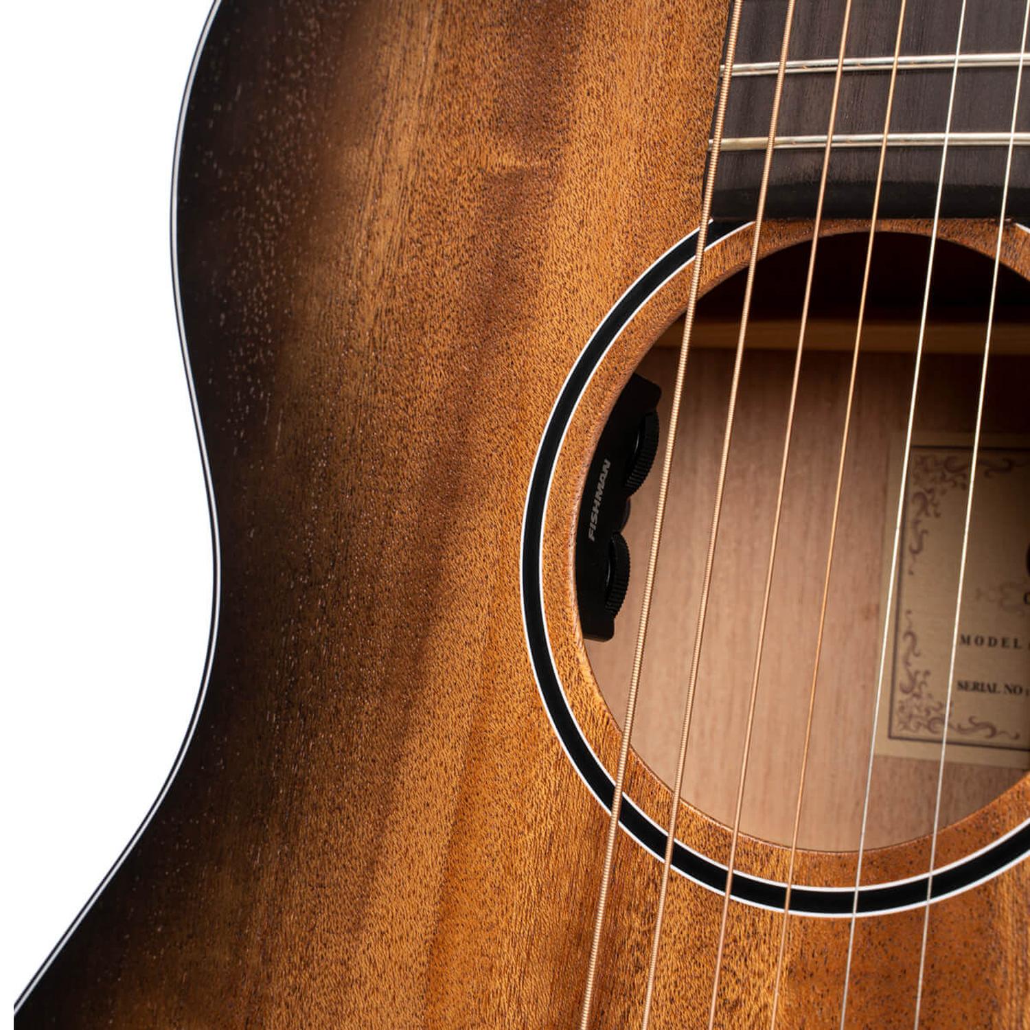 Cort Electro Acoustic Guitars Cort Core OC Mahogany 6-Strings Electro Acoustic Guitar With Bag- Open Pore Black Burst