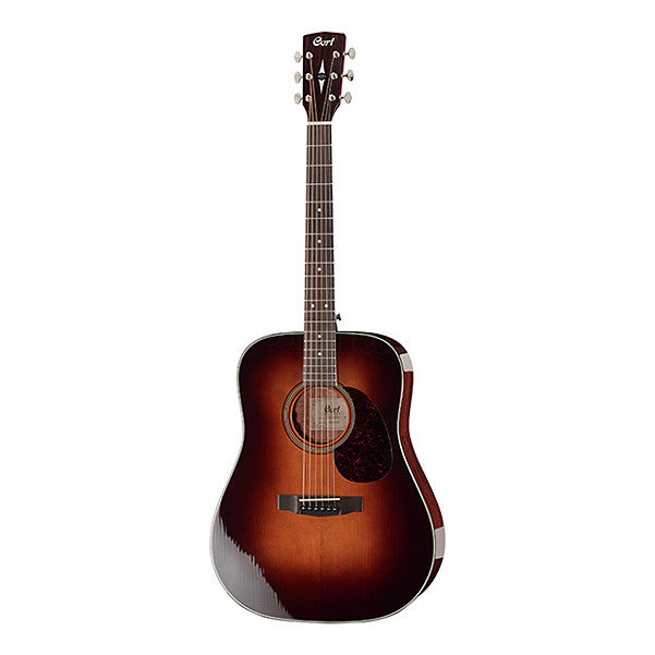cort electro acoustic guitars cort earth 300vf dreadnought electro acoustic guitar - sunburst high gloss