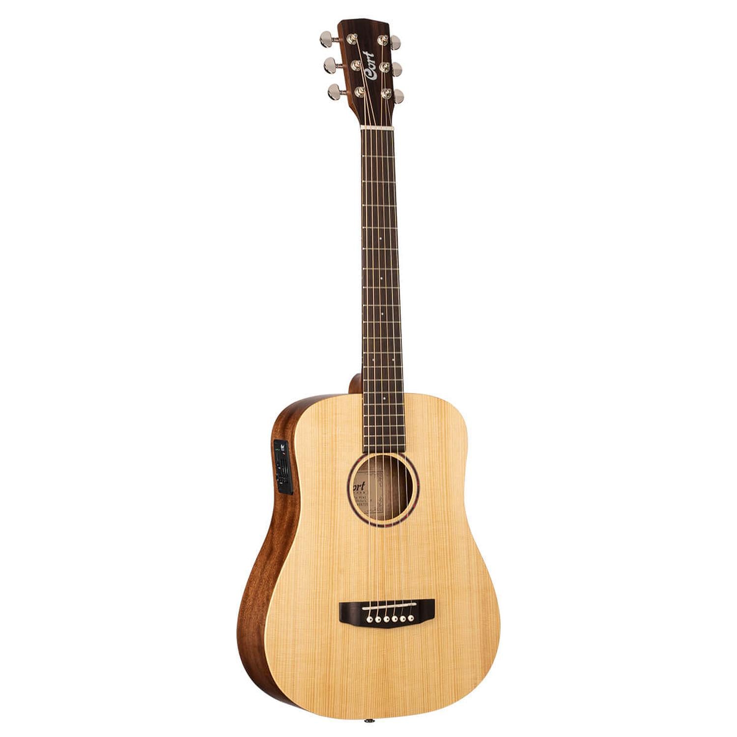 Cort Electro Acoustic Guitars Cort Earth Mini E Adirondack 6 String Electro Acoustic Guitar