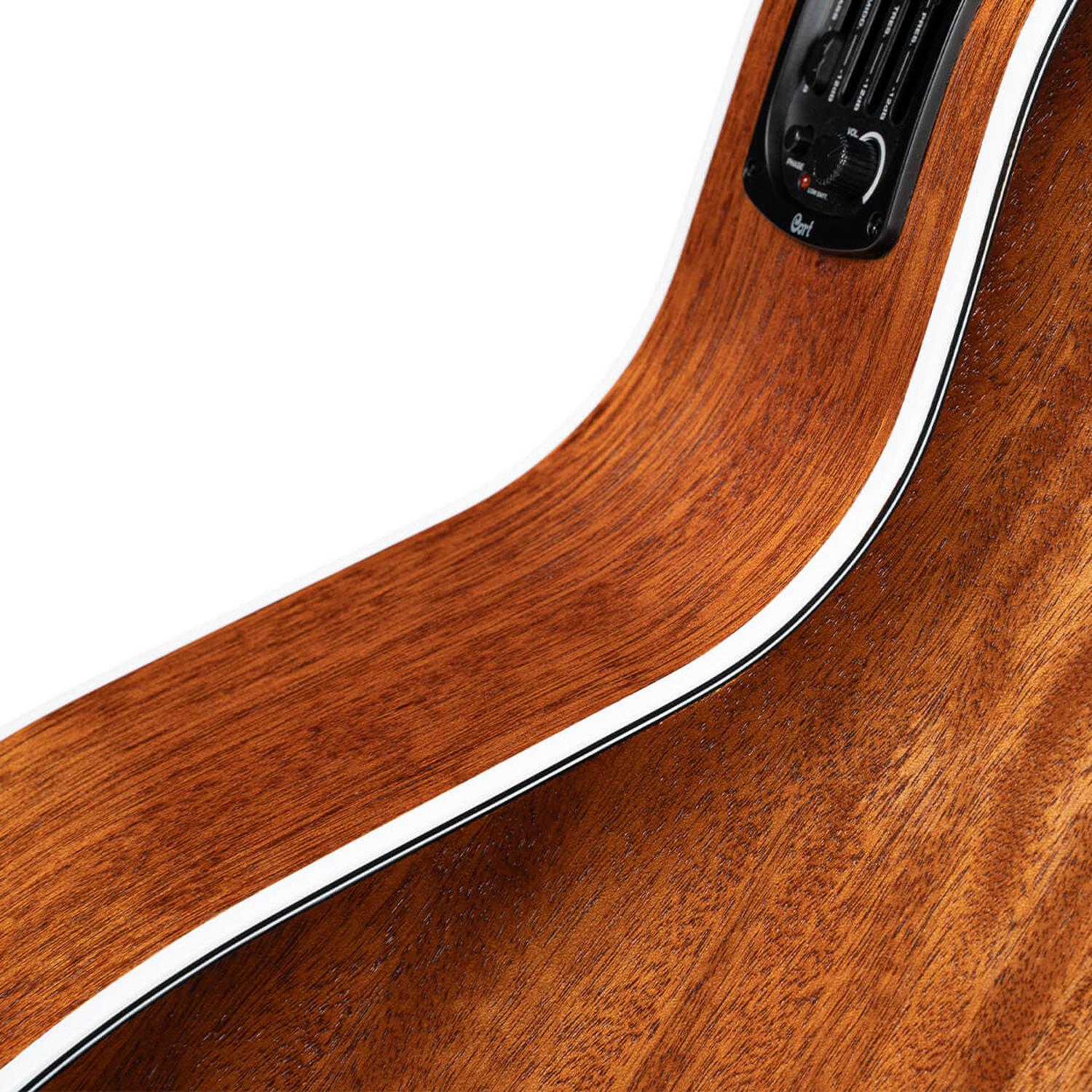 Cort Electro Acoustic Guitars Cort GA-MEDX M-OP 6-Strings Electro Acoustic Guitar with Bag - Open Pore