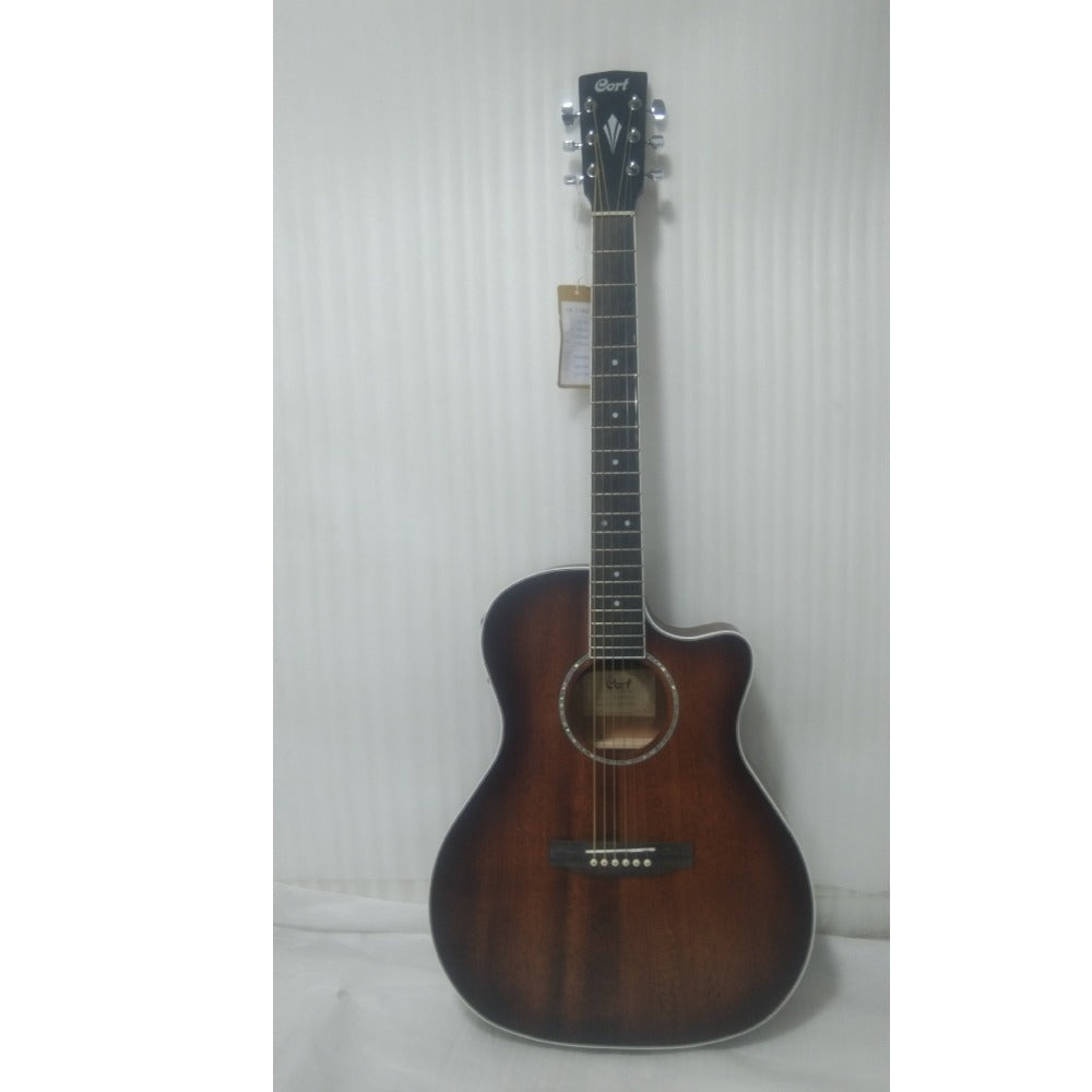 Cort Electro Acoustic Guitars Cort GA-MEDX M-OP 6-Strings Electro Acoustic Guitar with Bag - Open Pore - Open Box B Stock