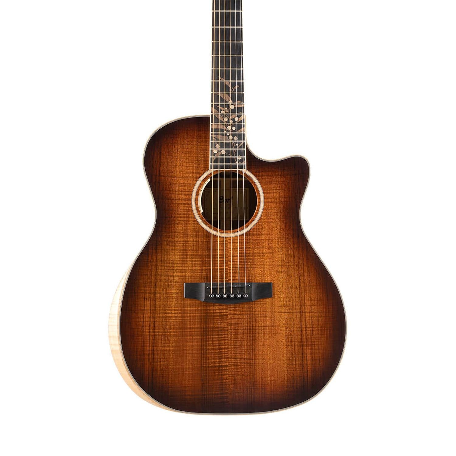Cort Electro Acoustic Guitars Light Burst Satin Cort The Black Tree Limited Edition Electro Acoustic Guitar