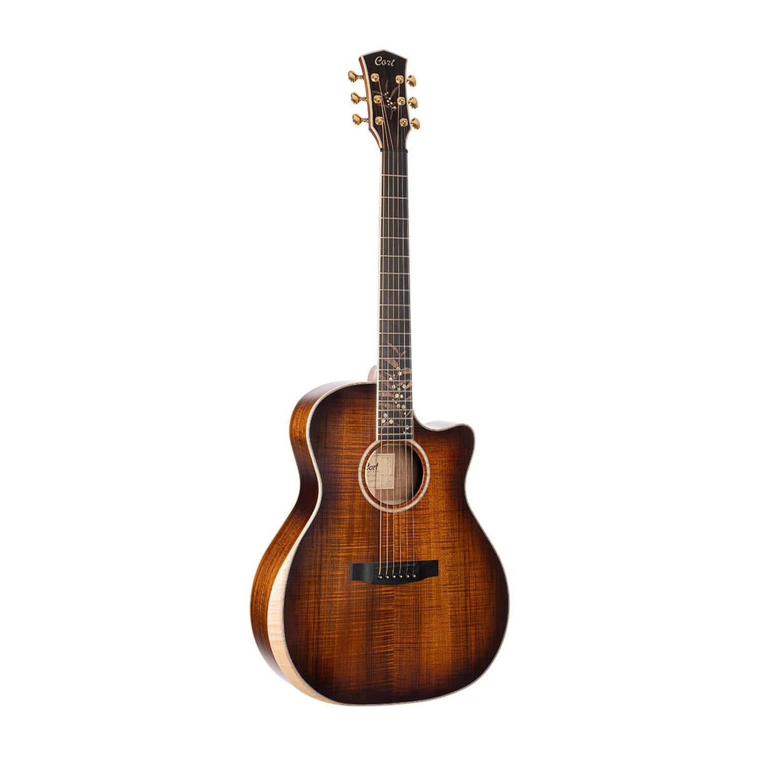 Cort Electro Acoustic Guitars Light Burst Satin Cort The Black Tree Limited Edition Electro Acoustic Guitar