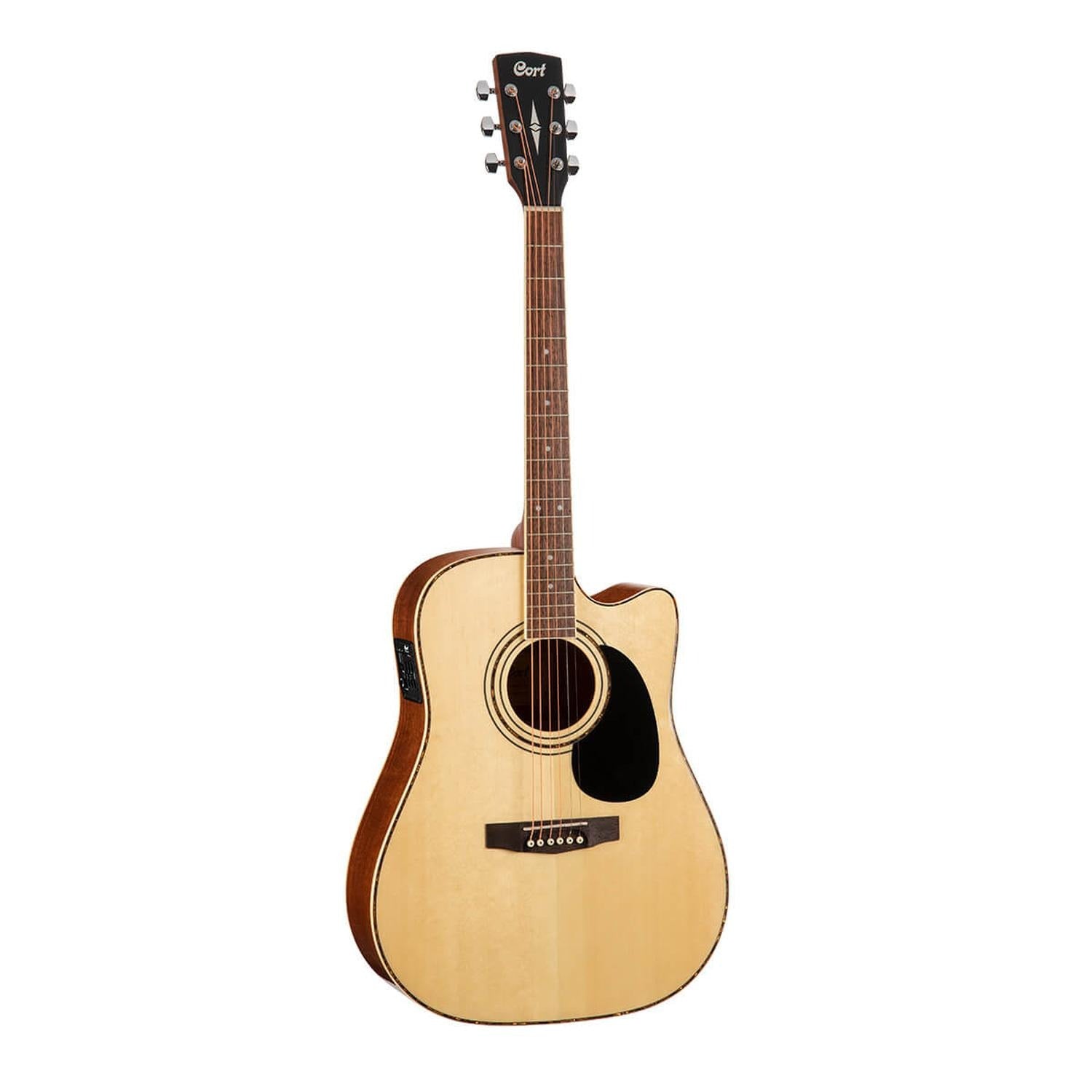 Cort Electro Acoustic Guitars Natural Cort AD880CE Cutaway Electro Acoustic Guitar