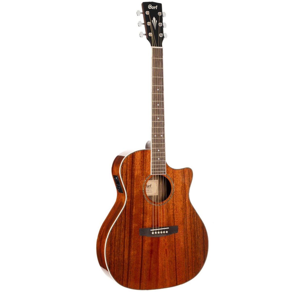 Cort Electro Acoustic Guitars Natural Cort GA-DAO Semi 6 String Electro Acoustic Guitar with Gigbag