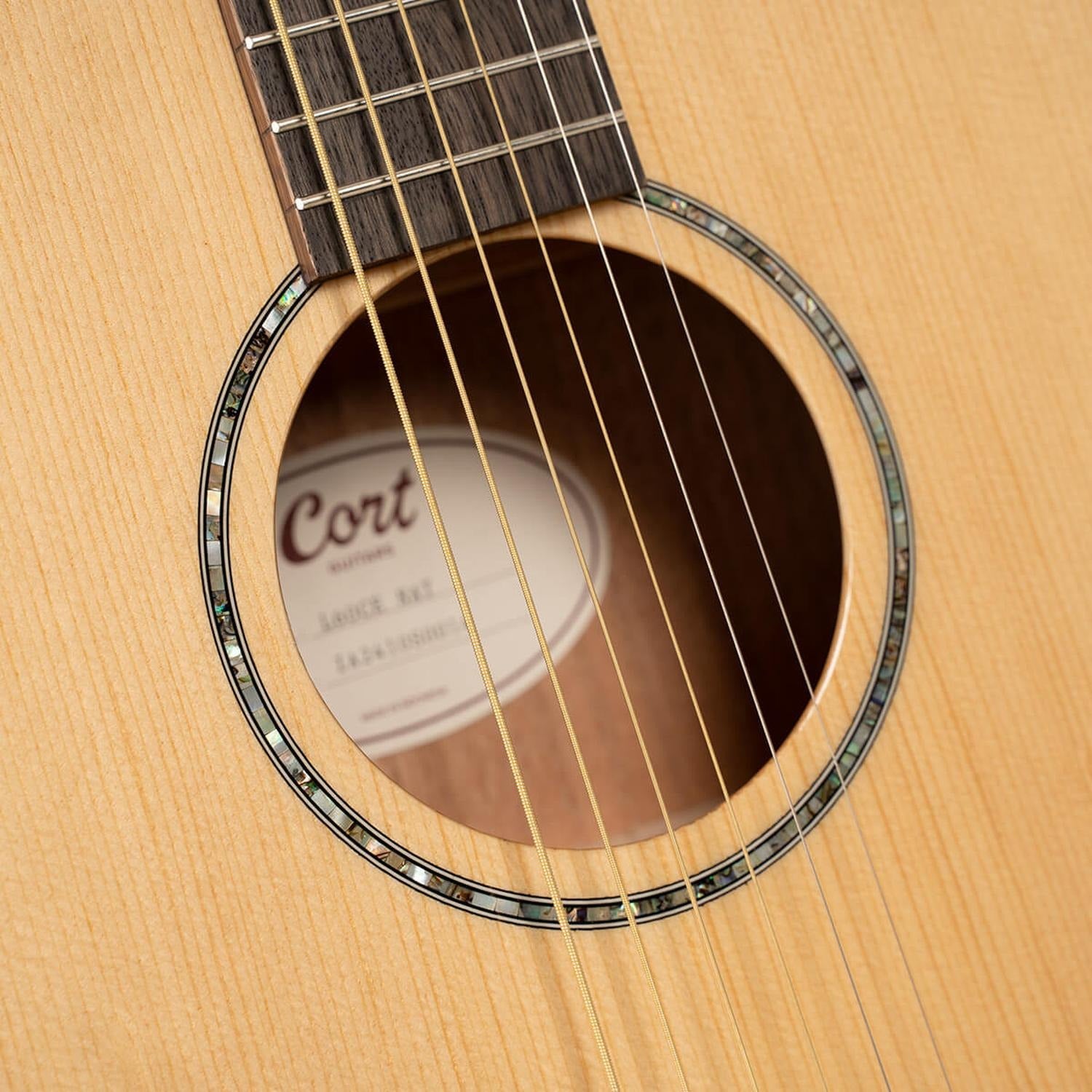 Cort Electro Acoustic Guitars Natural Gloss Cort L60CE Semi 6 String Electro Acoustic Guitar